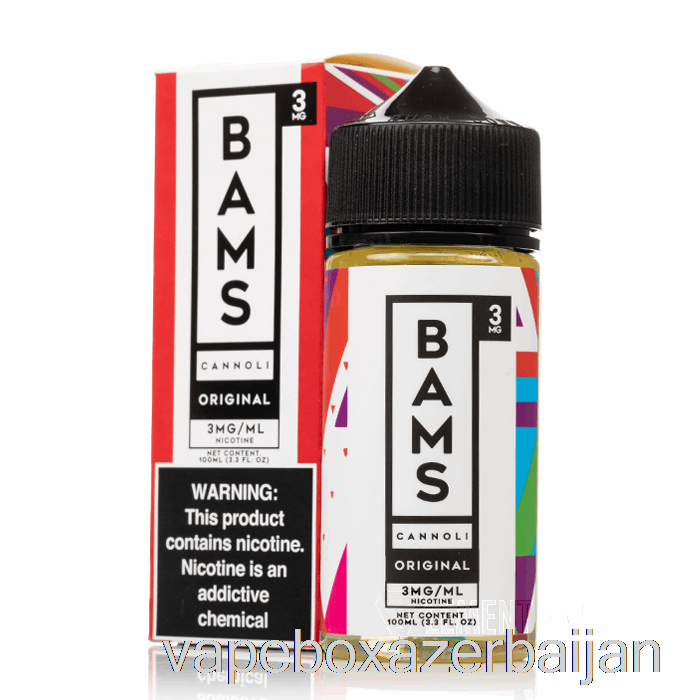 Vape Box Azerbaijan Original Cannoli - Bam Bam's Cannoli - 100mL 0mg